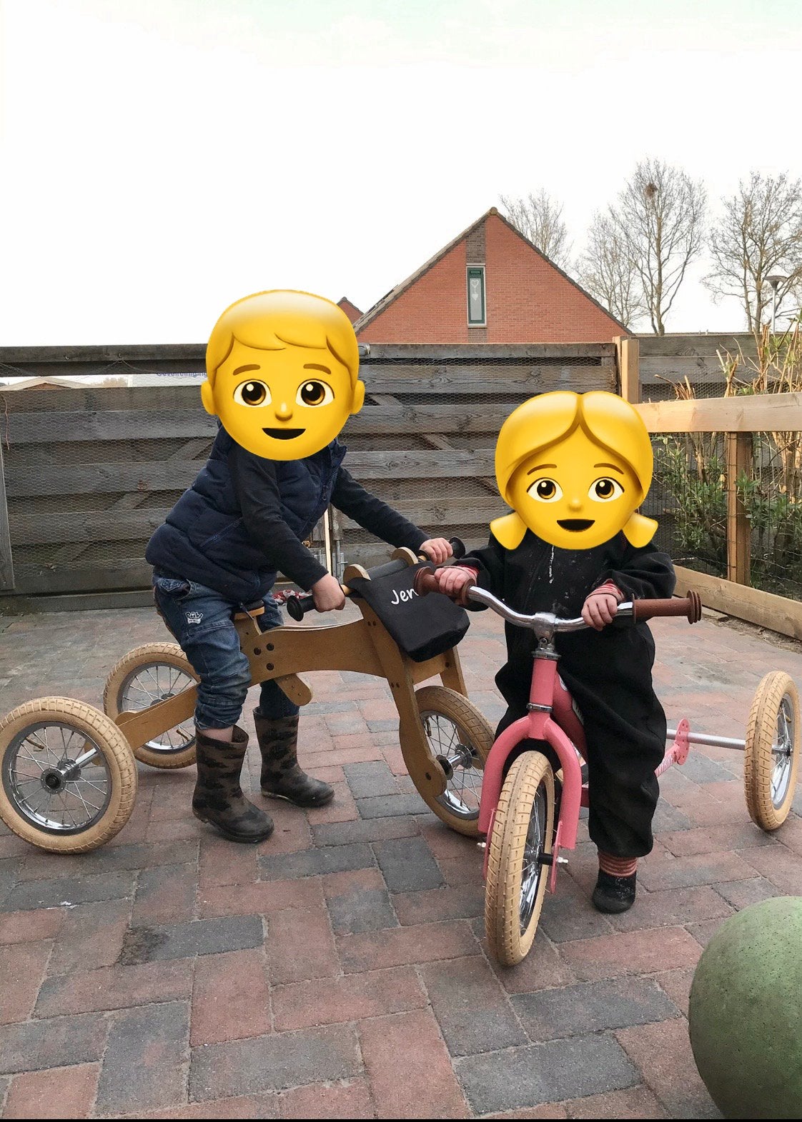 Roze trybike, Ophalen, Gebruikt, Loopfiets
