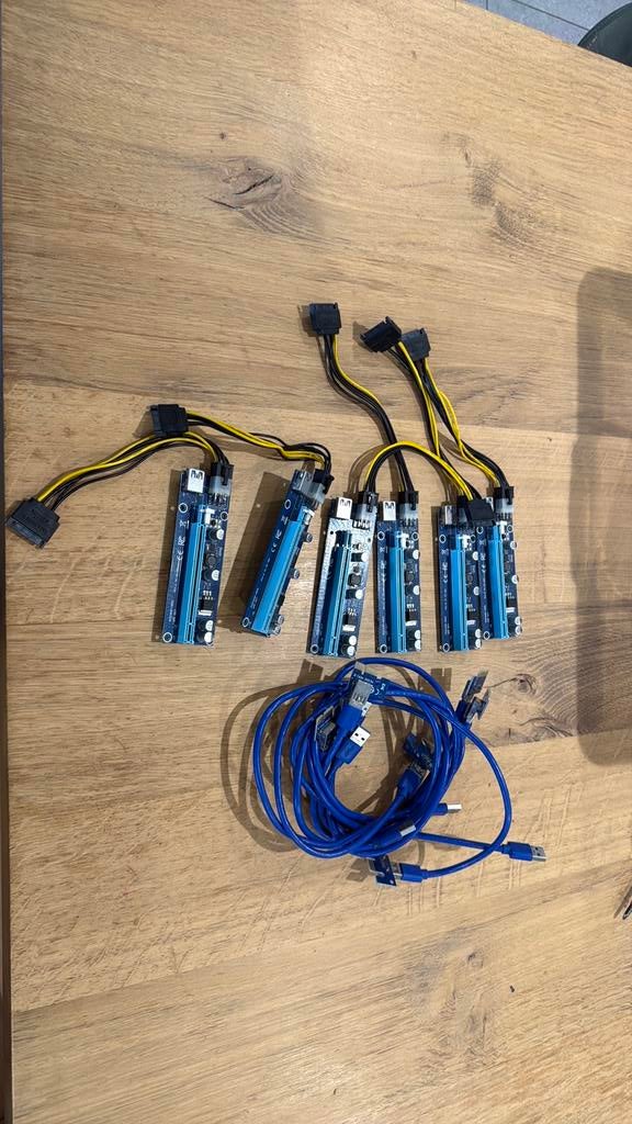 PCI-Express riser card, Computers en Software, Videokaarten, Ophalen of Verzenden, Zo goed als nieuw, GDDR6, PCI