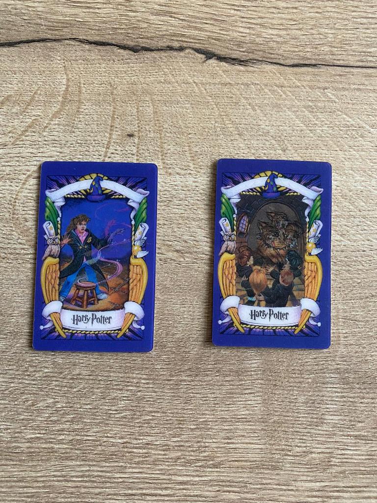 Harry Potter verzamelkaarten set (2 stuks), Ophalen of Verzenden, Zo goed als nieuw, Overige typen