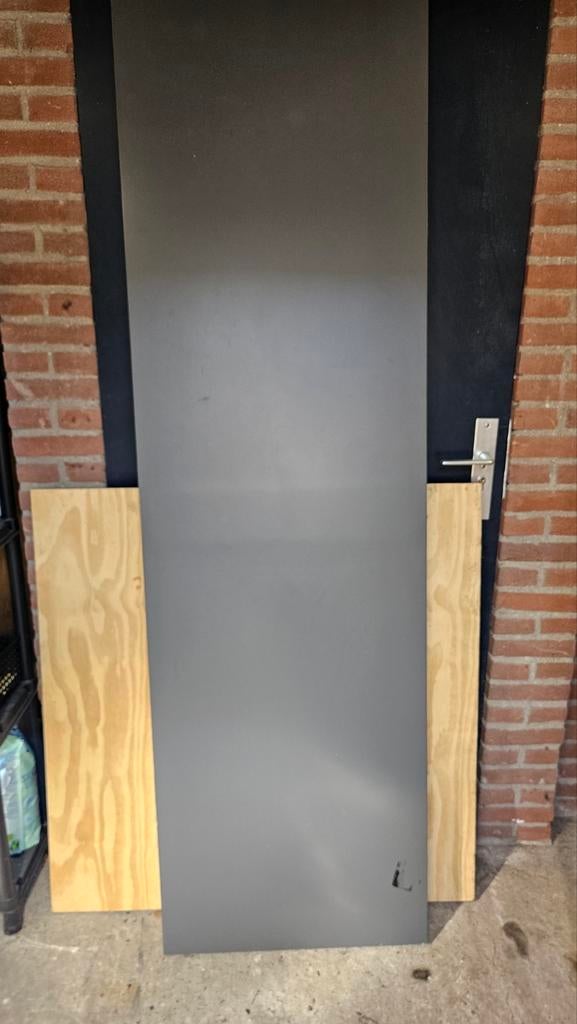 IKEA LAGKAPTEN Tafelblad - 200x60cm - Grijs, Ophalen, Gebruikt, 200 cm of meer, 50 tot 100 cm