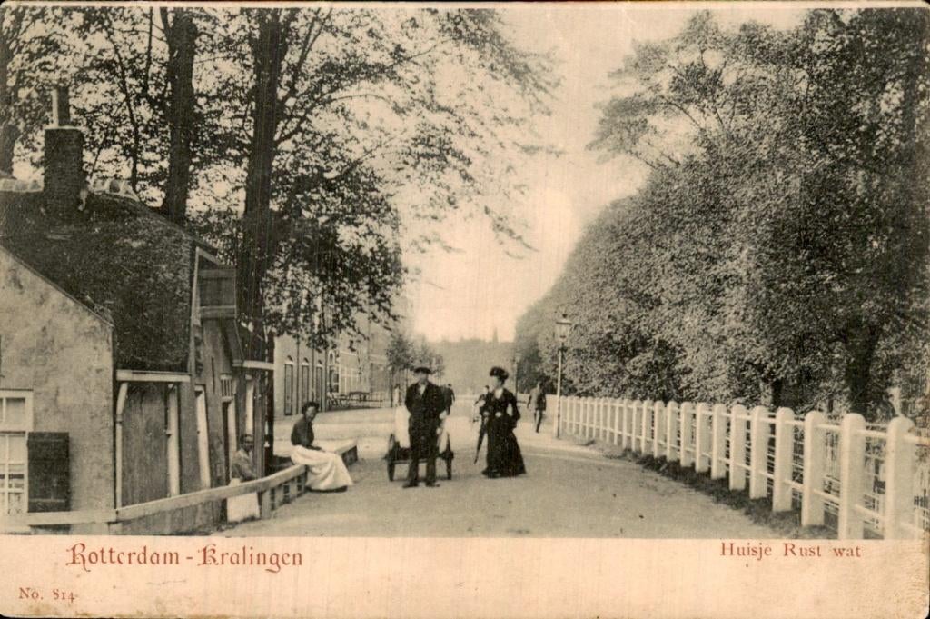 Rotterdam - Kralingen - Huisje Rust wat, Ophalen of Verzenden, Voor 1920, Gelopen, Zuid-Holland