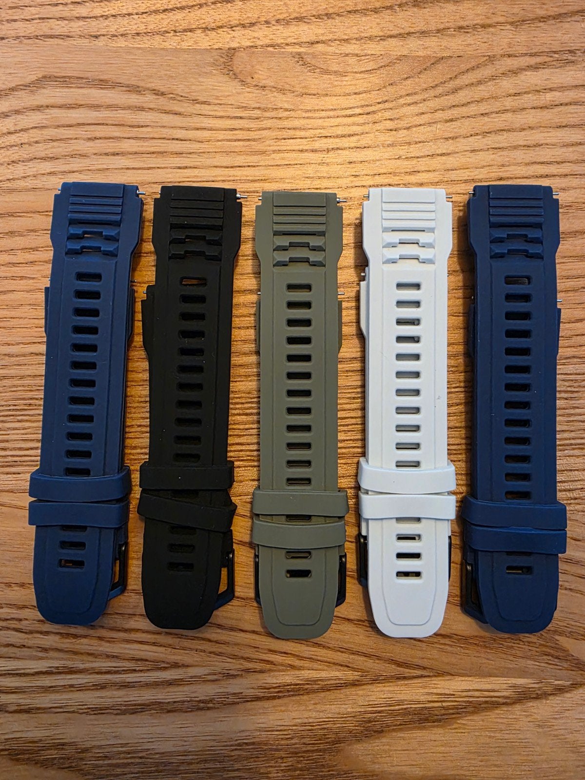 5 bandjes voor de T-rex Pro, Overige merken, Overige materialen, Met bandje, Polshorloge