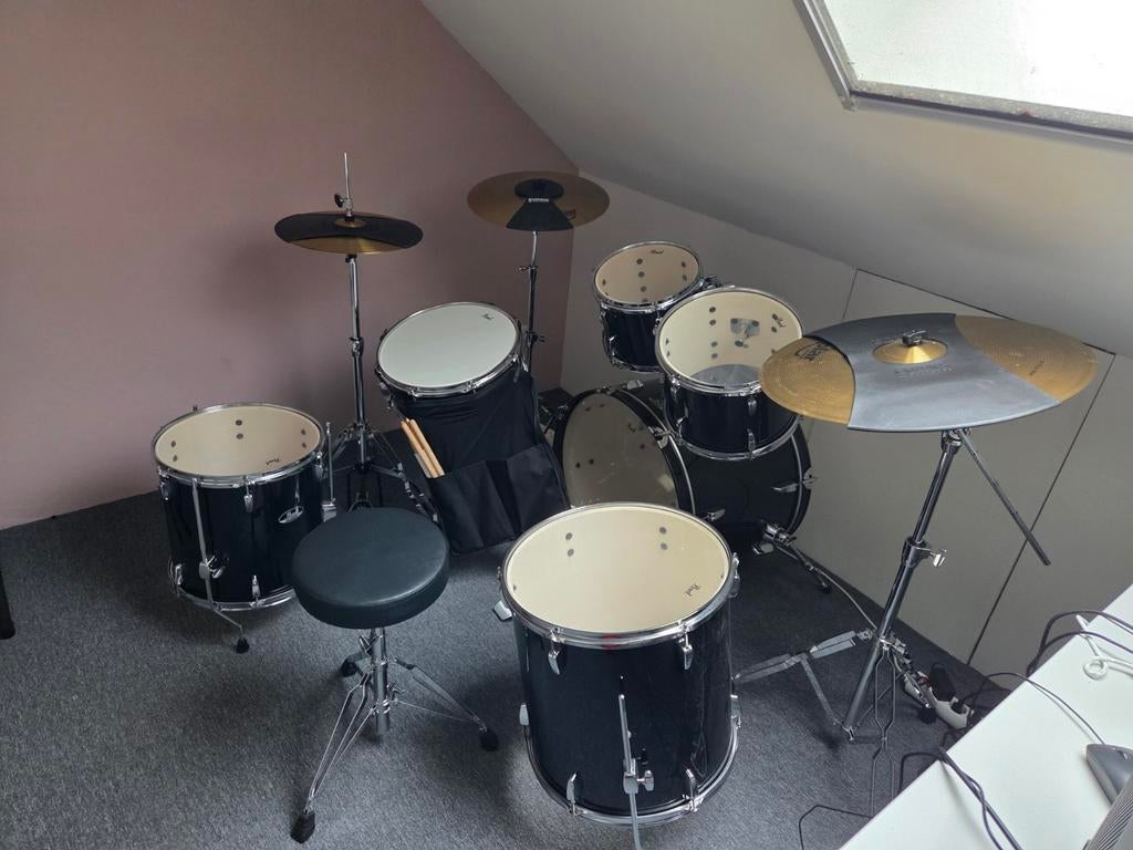 Mooi drumstel, als nieuw, Muziek en Instrumenten, Drumstellen en Slagwerk, Ophalen, Overige merken