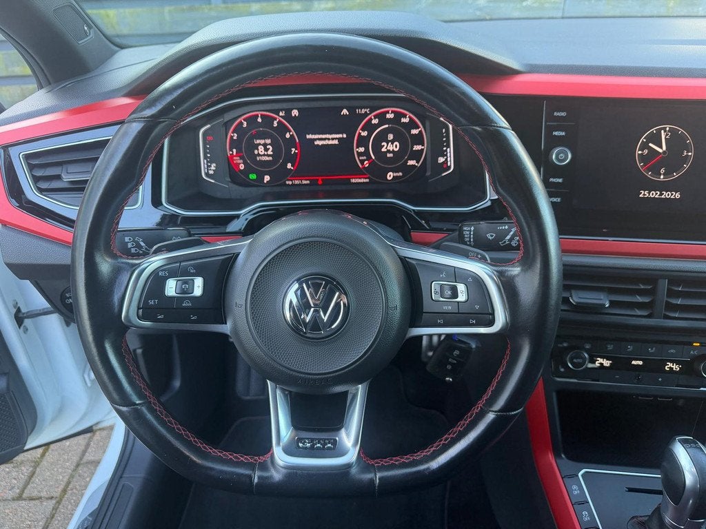 Volkswagen Polo 2.0 TSI GTI Virtual / Carplay / Acc / Clima, Auto's, Gebruikt, 4 cilinders, 1984 cc, Wit