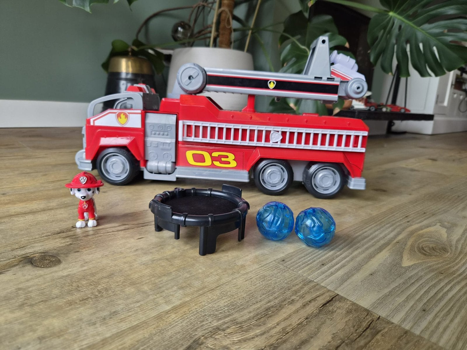 Paw Patrol Marshall auto groot movie, Ophalen of Verzenden, Zo goed als nieuw, Overige merken