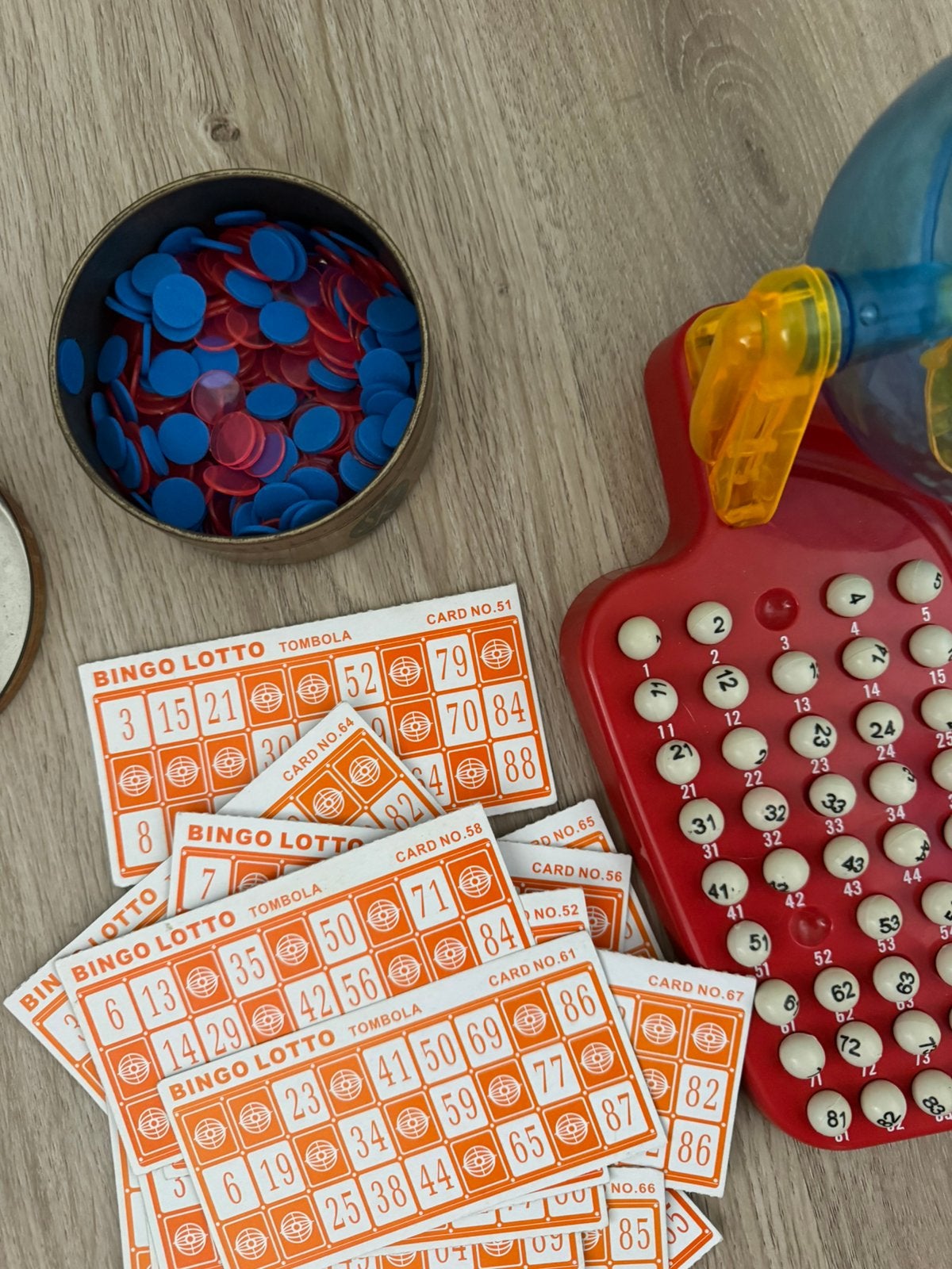 Bingo, Vijf spelers of meer, Ophalen, Gebruikt