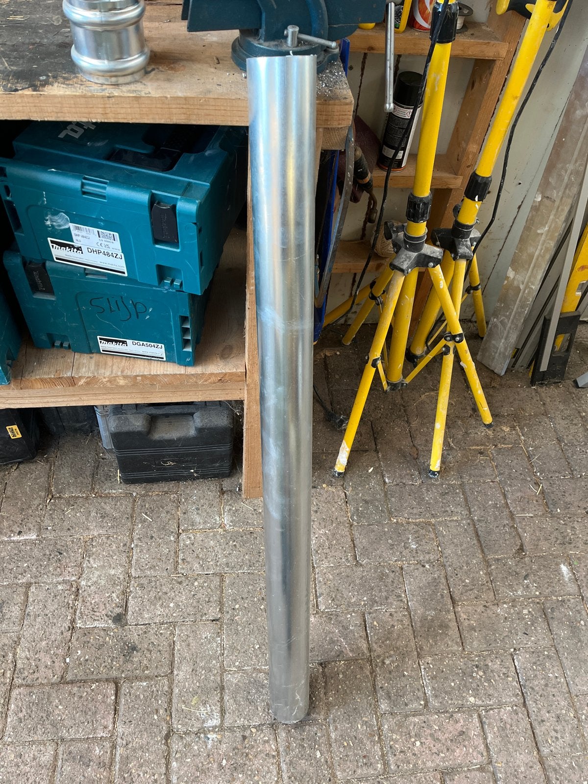 Zinken buis 80 en wrong, Ophalen, 60 tot 80 mm, Nieuw, Zink