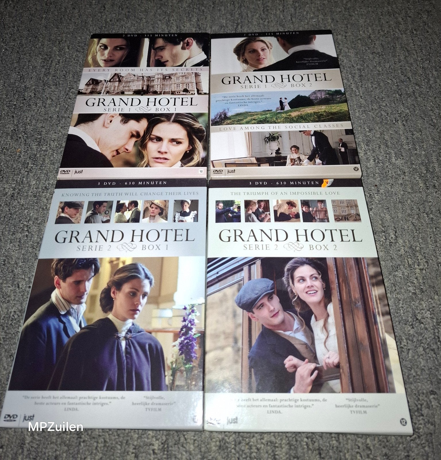 Grand Hotel  .. serie 1 & 2, Nederlands, Ophalen of Verzenden, Zo goed als nieuw, Drama