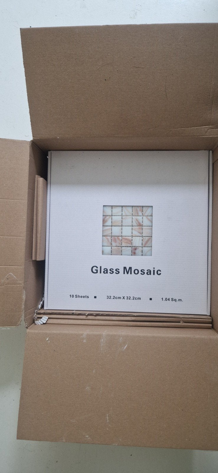 Glasmozaïek matjes van The Mosaic Factory Amsterdam, Ophalen, Nieuw, Minder dan 20 cm, Minder dan 5 m²