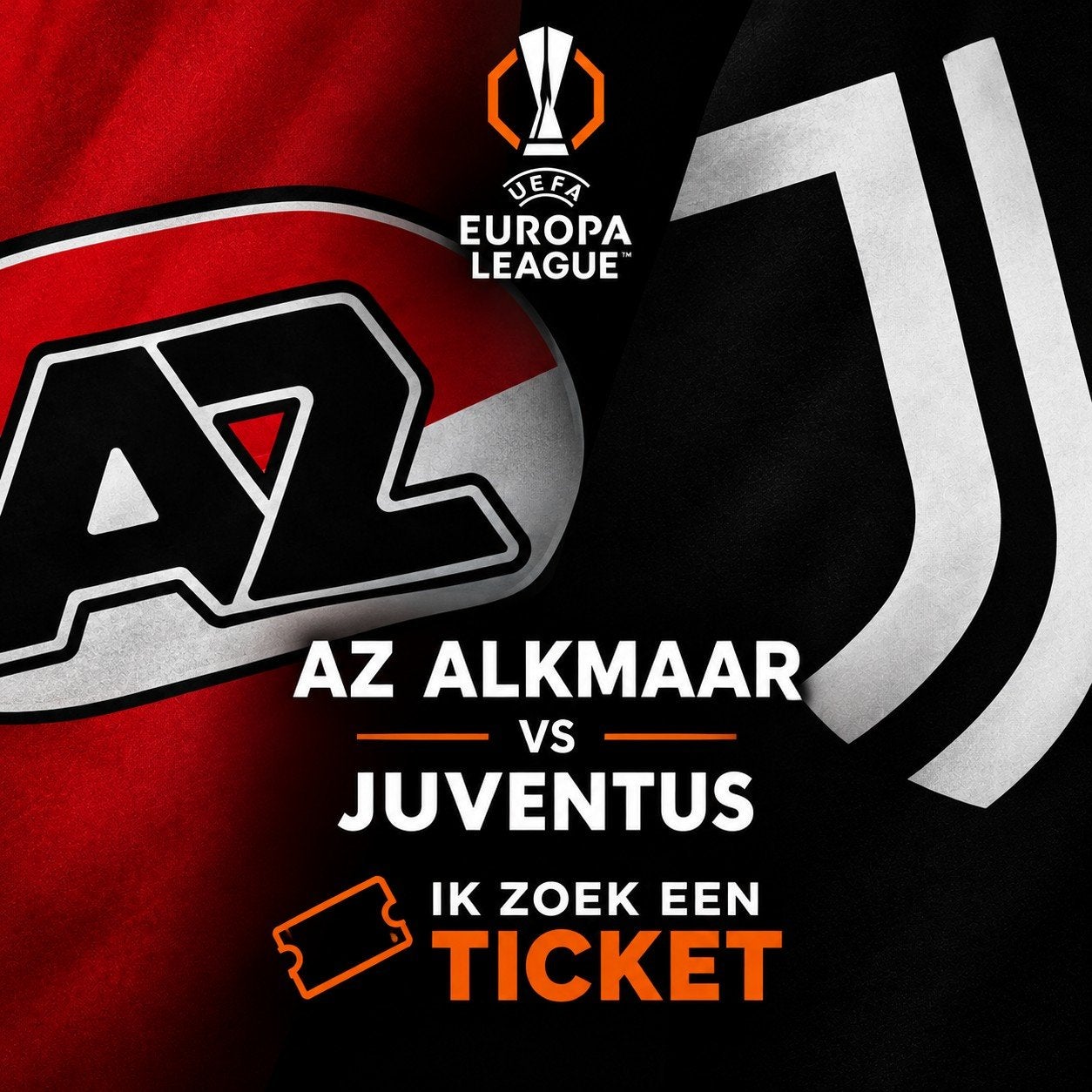 AZ Alkmaar – Juventus, Losse kaart, Eén persoon, Europa of Champions League
