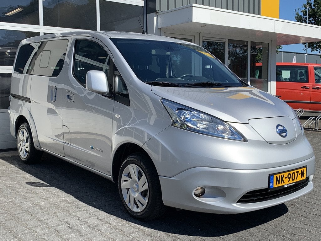 Nissan E-NV200 80KW 24 kWh Evalia 7-persoons Climate control, Auto's, Nissan, Stof, Gebruikt, Zwart, 1514 kg