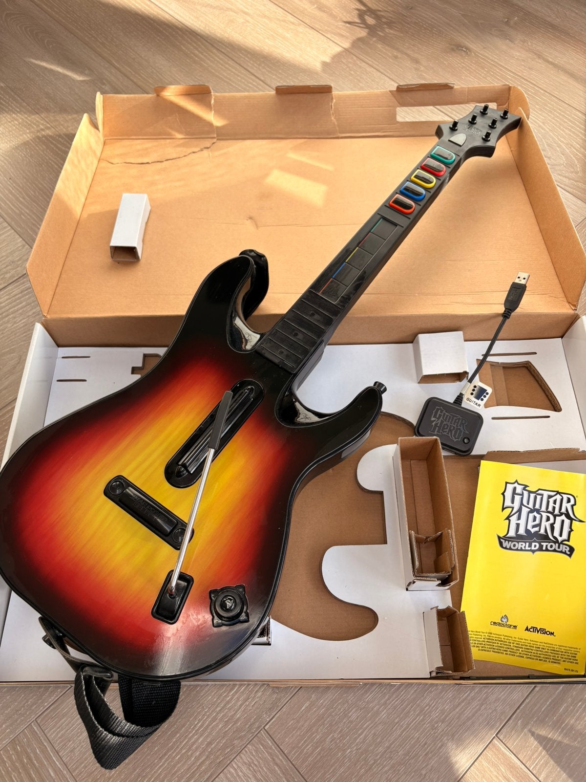 Guitar Hero set (4x gitaren, drumset en microfoon) PS3, Ophalen, Gebruikt