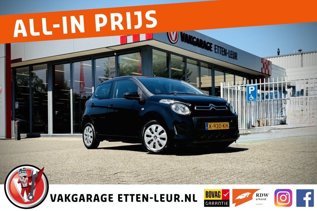 Citroën C1 1.0 VTi Feel | CAMERA | CARPLAY + ANDROID | AIRC, Auto's, Voorwielaandrijving, 12 maanden, Stof, Gebruikt