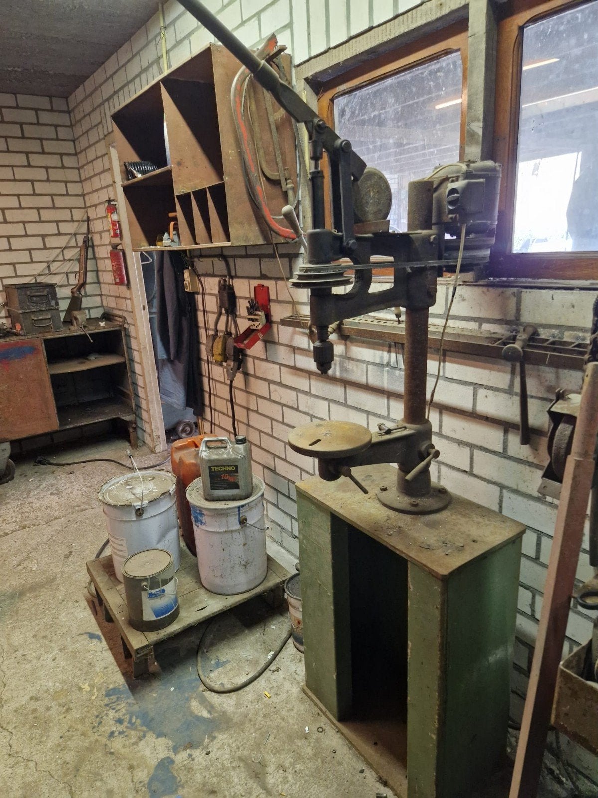 Oude Kolomboormachine - Vintage Boormachine, Ophalen, Gebruikt, Kolomboormachine