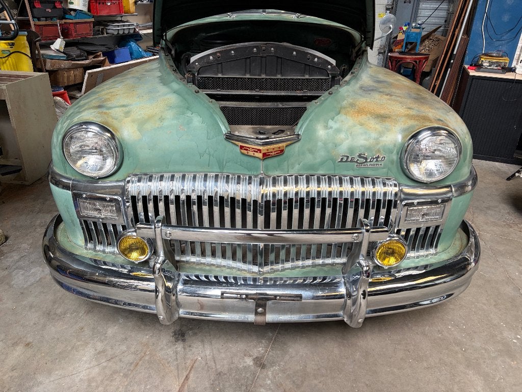 oldtimer desoto fluid drive 1947, Bedrijf, Te koop, Groen