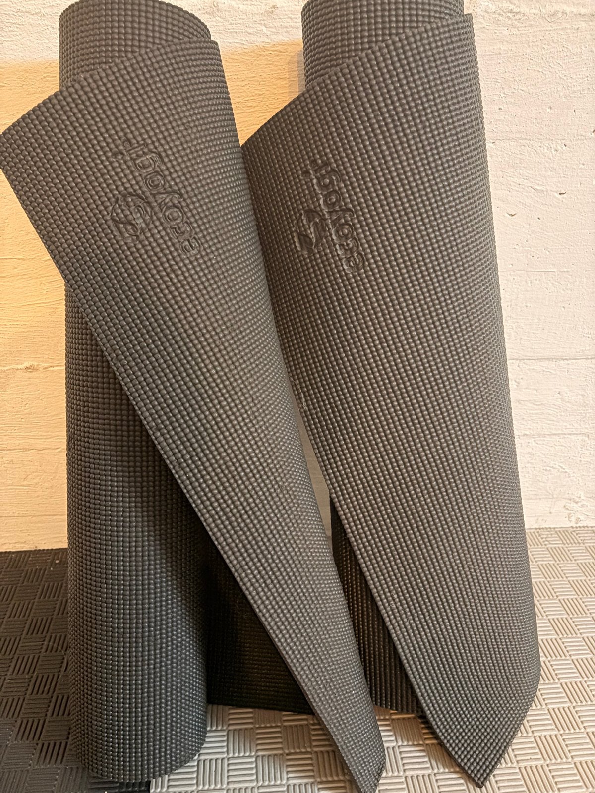 Ecoyogi yogamat - twee stuks, Zwart, Ophalen, Gebruikt, Yogamat