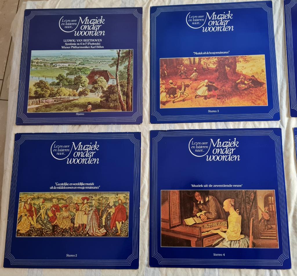 Muziek onder woorden LP-serie 1 t/m 8 (Deutsche Grammophon), Overige typen, Ophalen of Verzenden, Zo goed als nieuw, Inclusief binnenhoes