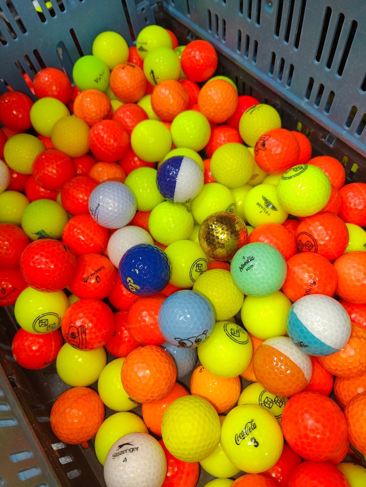 Gekleurde golfballen mix 100 stuks, Ophalen of Verzenden, Bal(len)