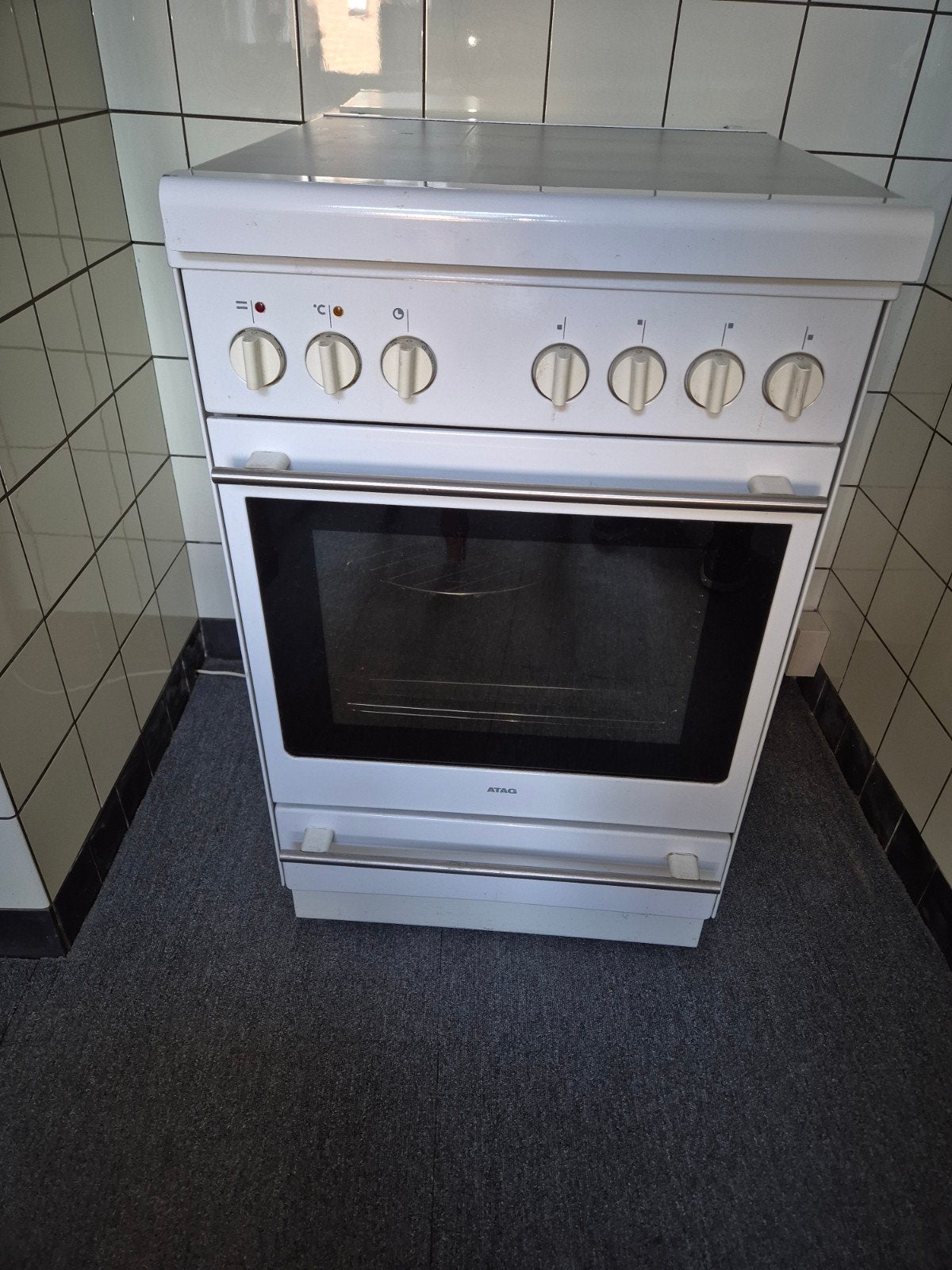 oud atag gasfornuis, Ophalen, Vrijstaand, Gas, 4 kookzones