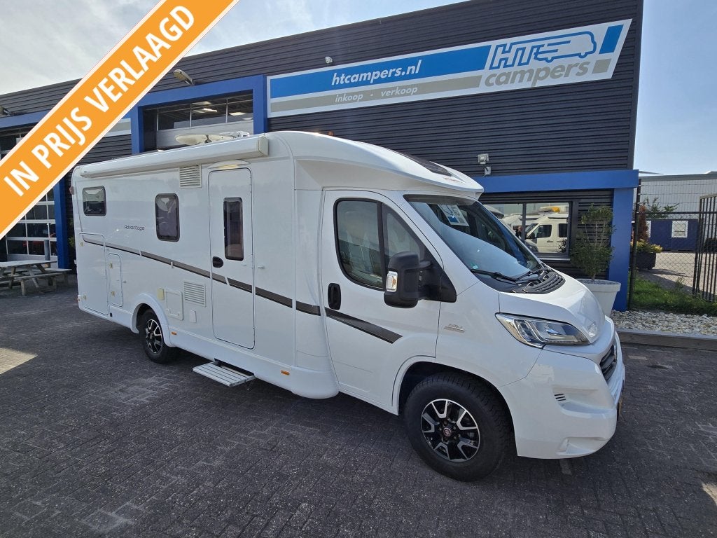 Dethleffs Advantage 7051 T BJ 2016, DakAirco,Enkele bedden., Caravans en Kamperen, Standaard zit, 7 tot 8 meter, Bedrijf, Tot en met 3
