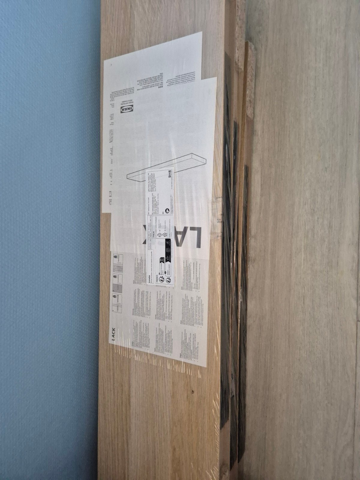 4 ikea wandplanken lack nieuw, Huis en Inrichting, Ophalen, Nieuw