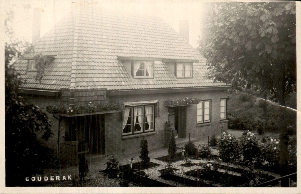 Gouderak - Fotokaart - Huis - 1930, Verzamelen, Ansichtkaarten | Nederland, Ophalen of Verzenden, Voor 1920, Ongelopen, Zuid-Holland