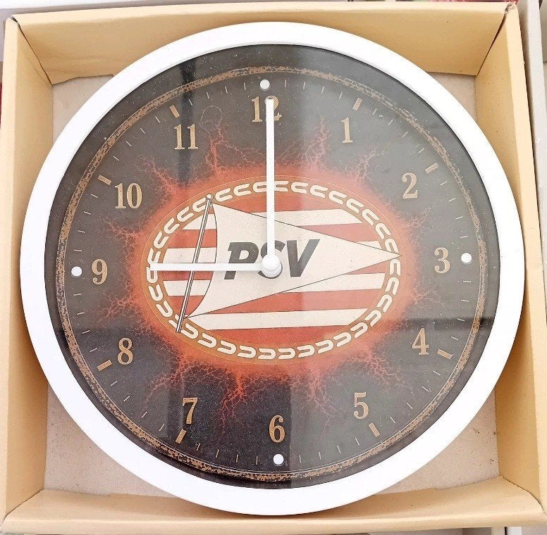 Wandklok PSV, Ophalen of Verzenden, Nieuw, Wandklok