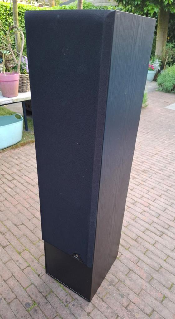Een set van 2 zwarte Infinity zuil luidsprekers, Audio, Tv en Foto, Luidsprekers, Ophalen of Verzenden, 120 watt of meer, Front, Rear of Stereo speakers