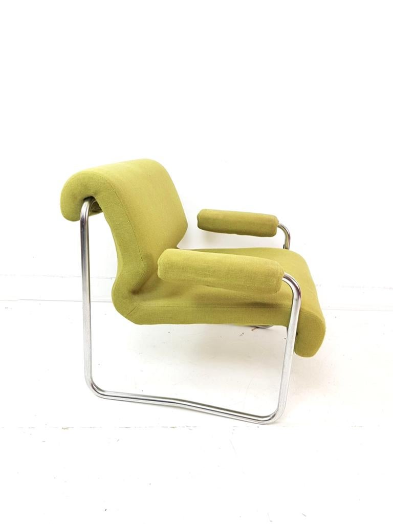 Vintage buisframe fauteuil BORKUM John Bertil Häggström Ikea, Huis en Inrichting, Fauteuils, -, -, Ophalen of Verzenden, Zo goed als nieuw