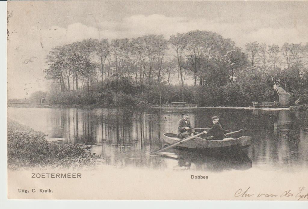 Zoetermeer bij Den Haag Dobben, Verzamelen, Ophalen of Verzenden, Voor 1920, Gelopen, Zuid-Holland