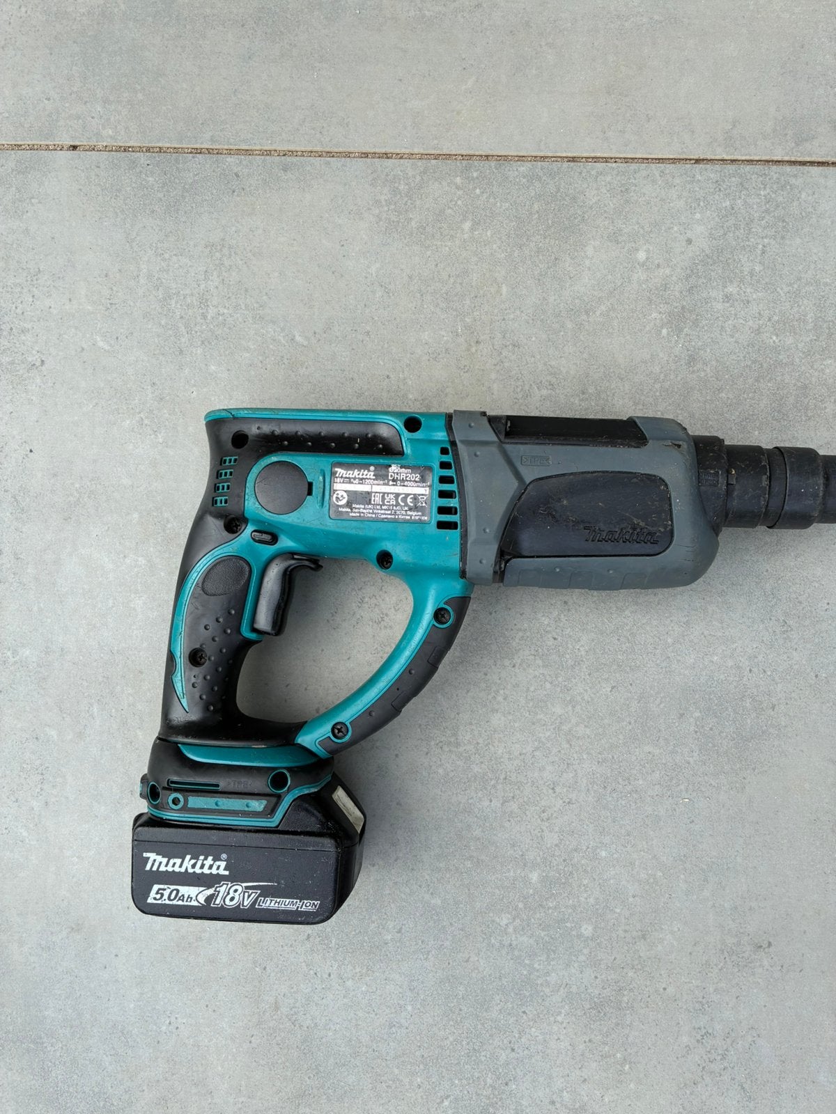 Makita DHR202 klopboormachine ZONDER ACCU, Doe-het-zelf en Verbouw, Gereedschap | Boormachines, Boormachine, 600 watt of meer
