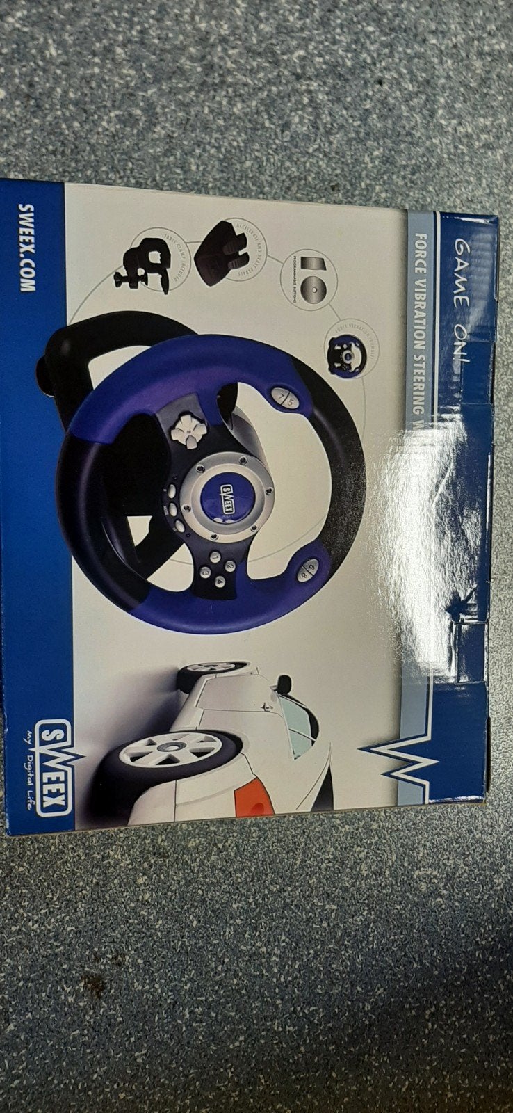 Nieuw Sweex racestuur voor PlayStation, Racestuur, Nieuw, Force feedback, Overige merken