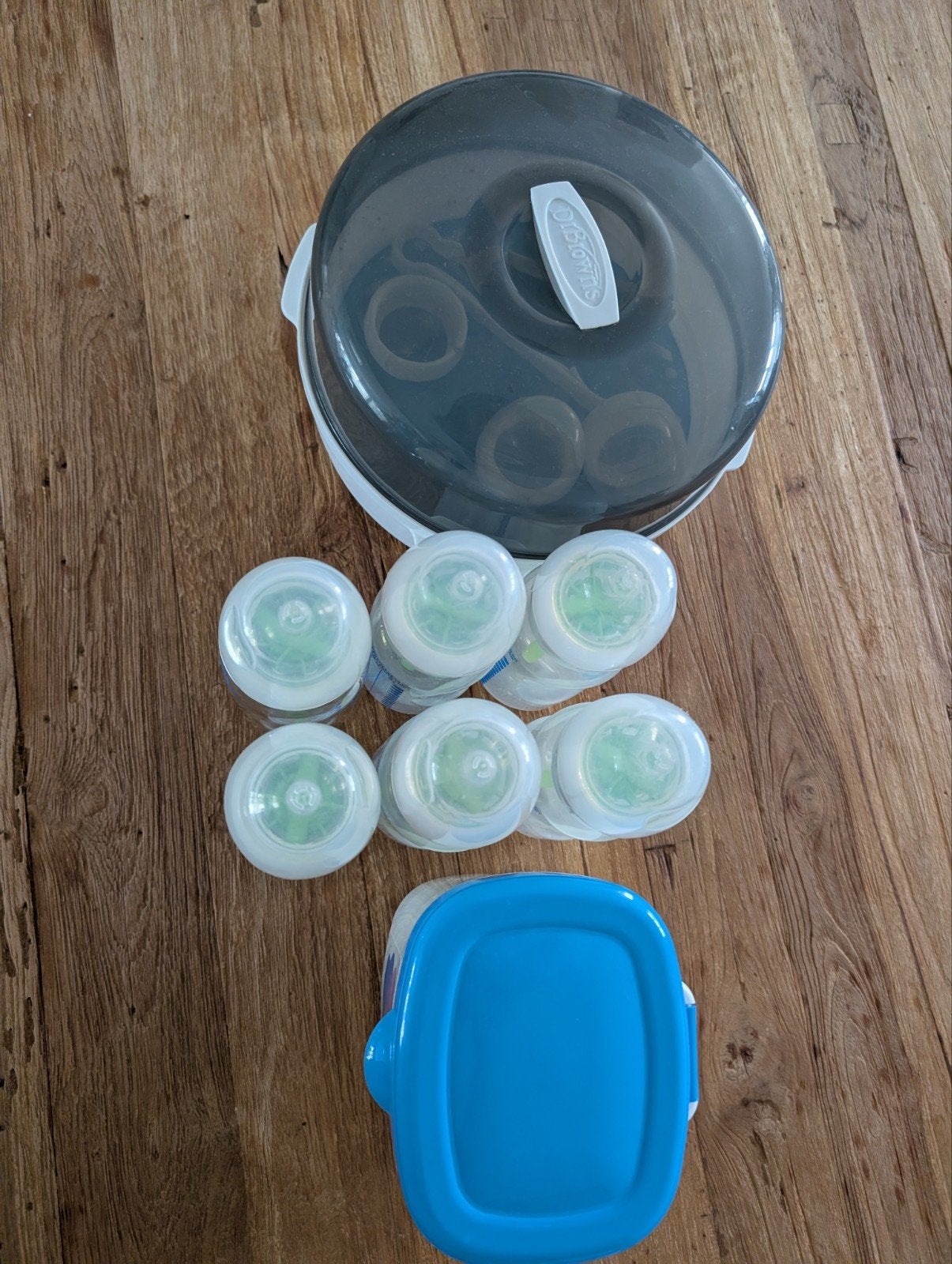 Dr. Brown's flessen en sterilisator, Ophalen of Verzenden, Zo goed als nieuw, Sterilisator