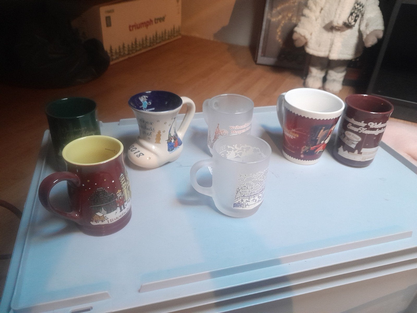 kerst bekers, Ophalen of Verzenden