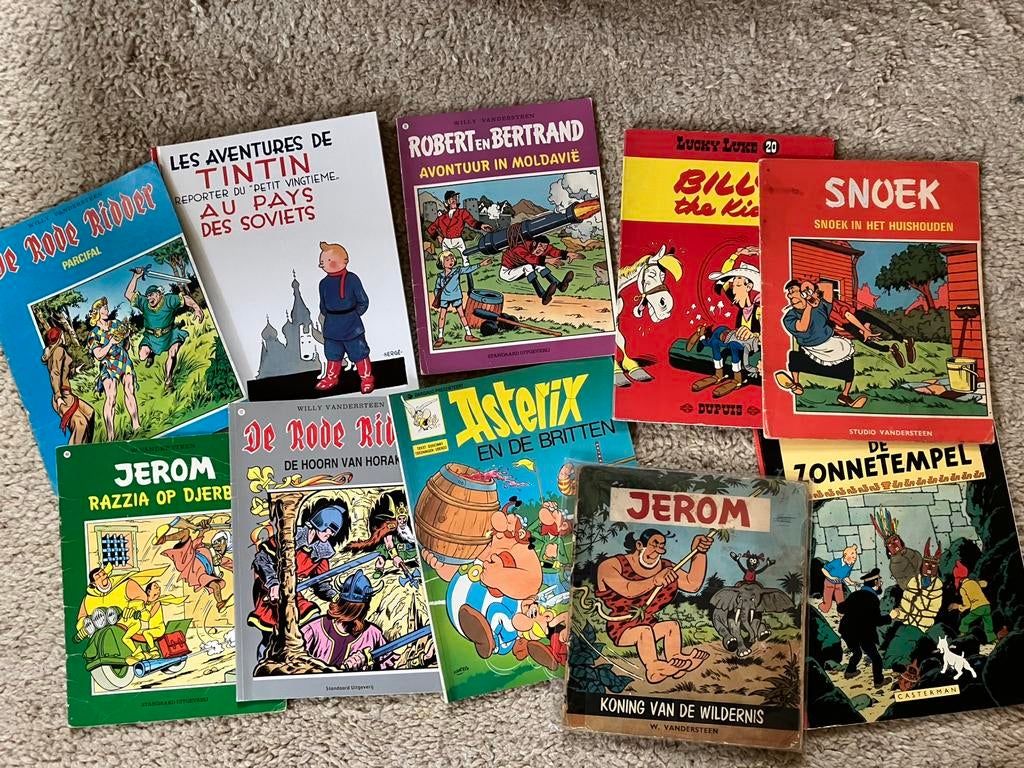 Uitgebreide voorraad tweedehands stripverhalen, Meerdere stripboeken, Verzenden, Gelezen