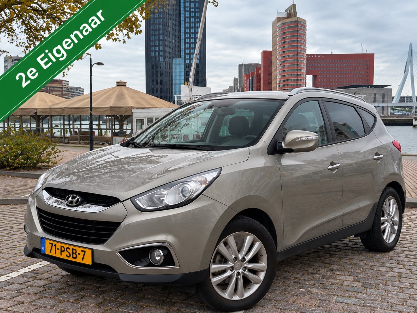 HYUNDAI ix35 2.0i i-CATCHER AUTOMAAT | PANO | LEDER, Auto's, Zwart, 4 cilinders, 163 pk, 75 €/maand