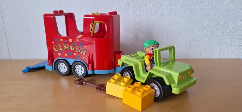 Lego Duplo Circustransport, Kinderen en Baby's, Speelgoed | Duplo en Lego, Zo goed als nieuw, Duplo, Complete set, Ophalen of Verzenden