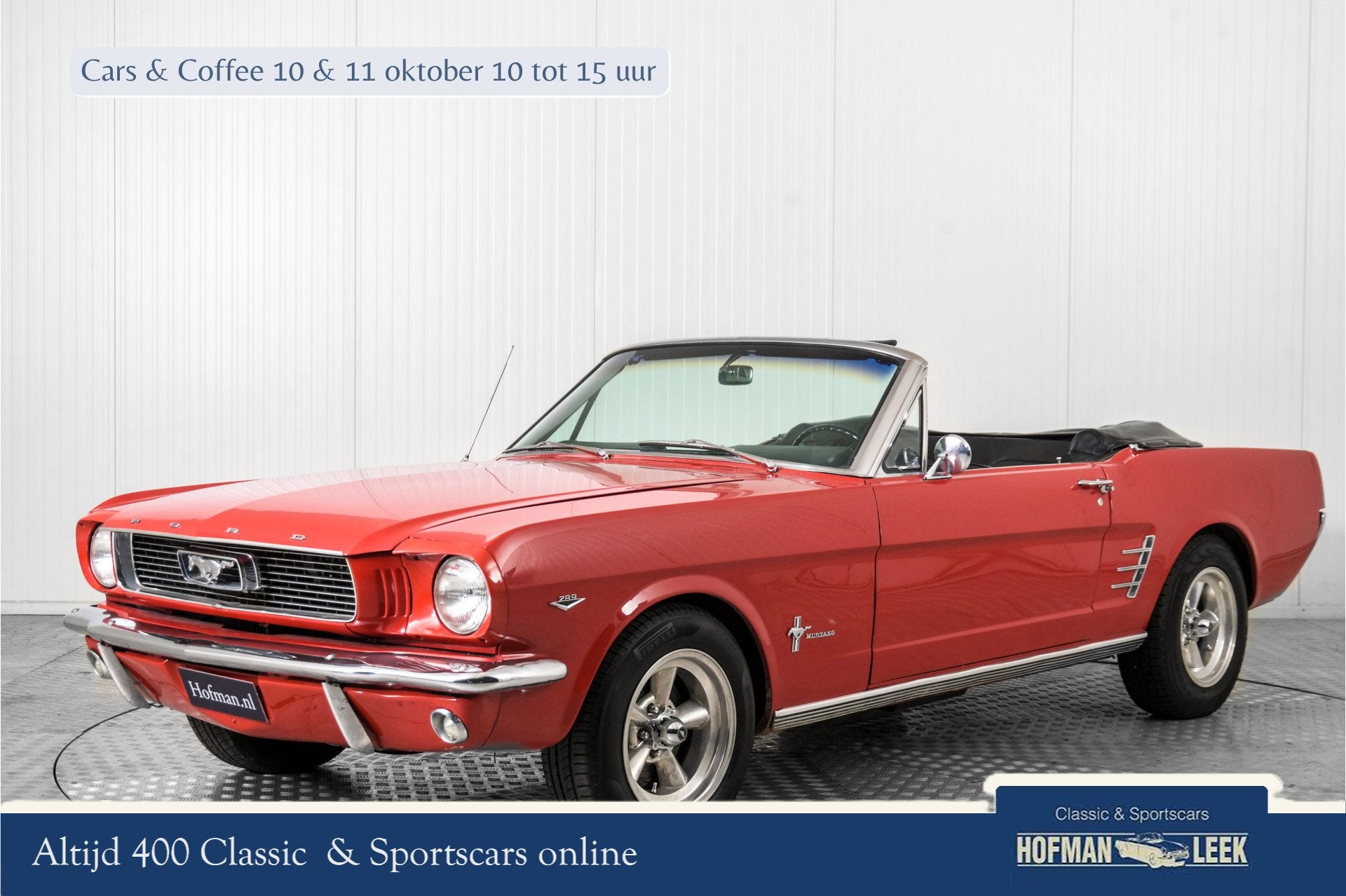 Ford Mustang 289 V8 automaat cabriolet (bj 1966), Auto's, Automaat, Gebruikt, Cabriolet, Bedrijf