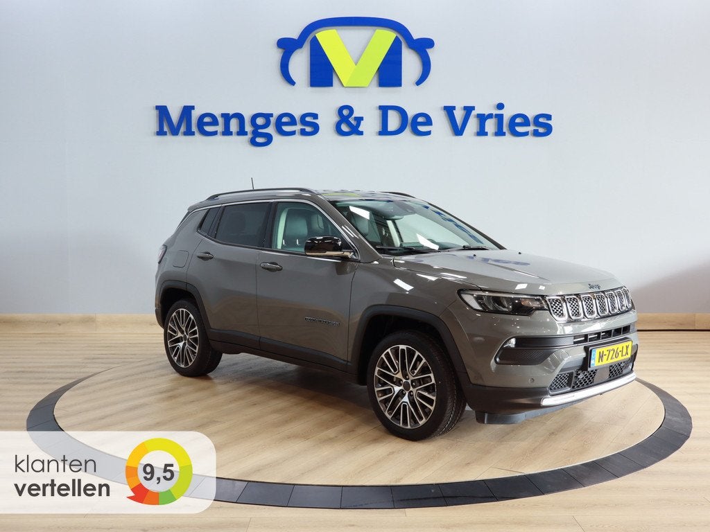 Jeep Compass 4xe 190 Plug-in Hybrid Electric Limited Lease E, Auto's, Jeep, Automaat, 12 maanden, 4 cilinders, Leder en Stof