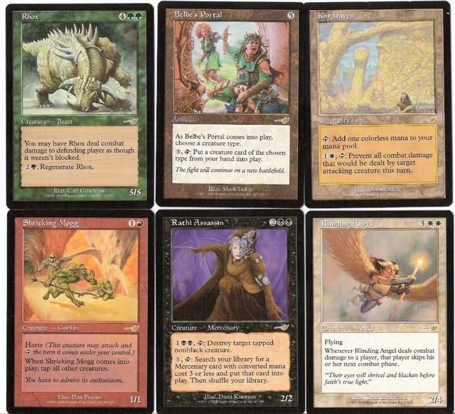 (019) MAGIC kaarten van serie Nemesis, Verzenden, Zo goed als nieuw, Meerdere kaarten