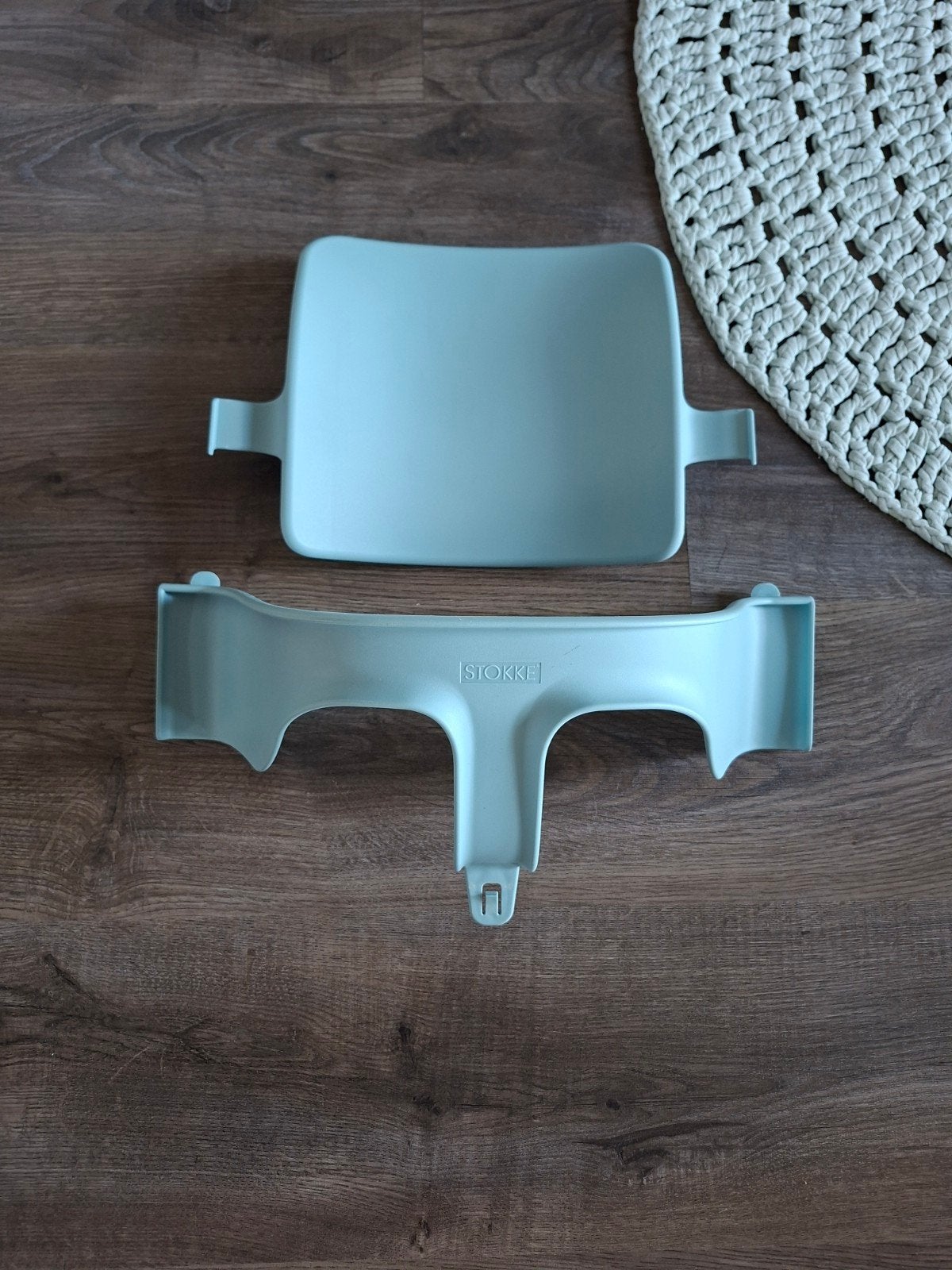 Stokke Tripp Trapp Baby Set V3 in Aqua Blue, Ophalen of Verzenden, Zo goed als nieuw, Overige typen, Gordel(s)