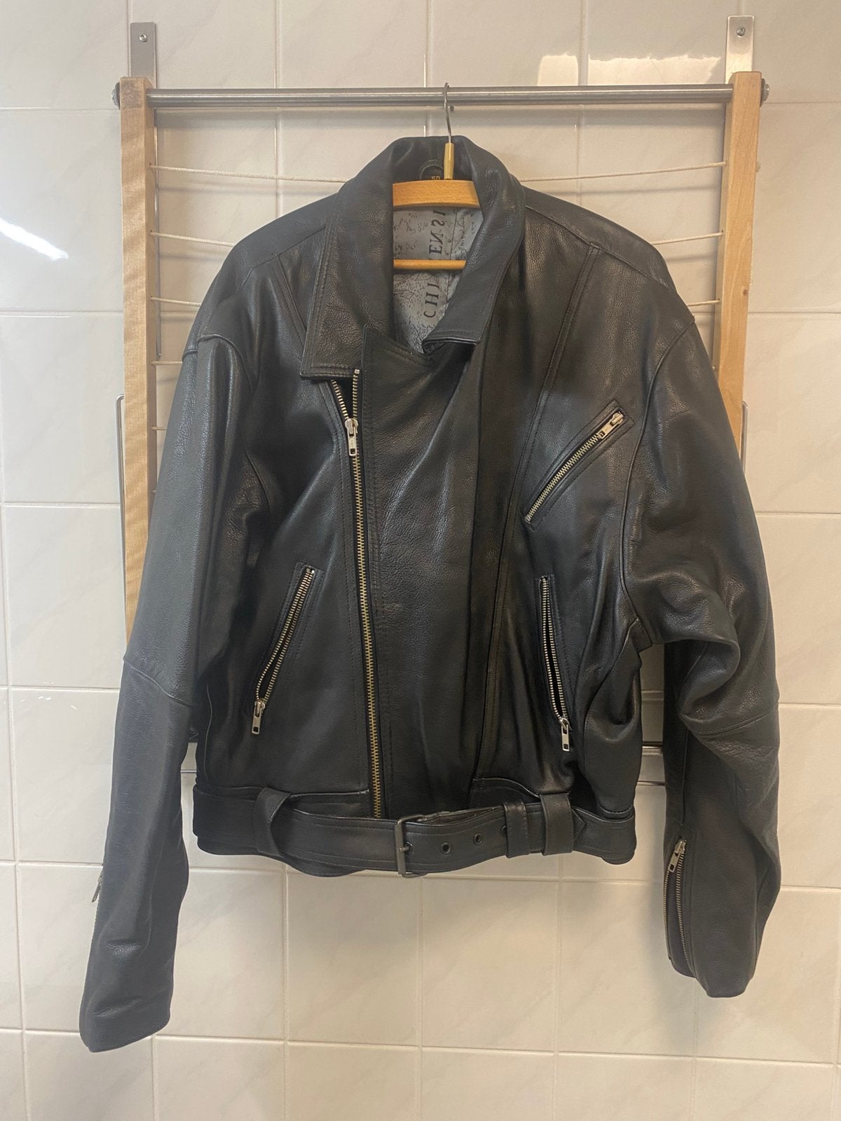 Vintage leren Motorjack, Motoren, Kleding | Motorkleding, Ophalen of Verzenden, Tweedehands, Jas | leer