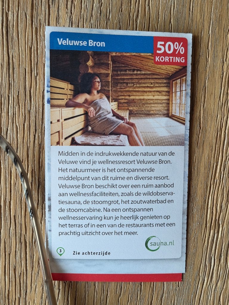Verschillende Sauna 50% kortingsbonnen (2027), Drie personen of meer, Kortingsbon, Spa of Sauna