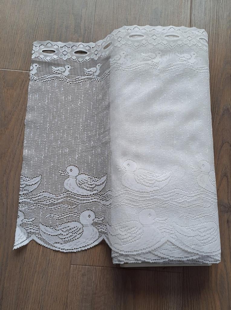 Nieuwe rol vitrage stof voor een val, hoogte 47 cm, Minder dan 50 cm, Wit, Nieuw, Ophalen of Verzenden