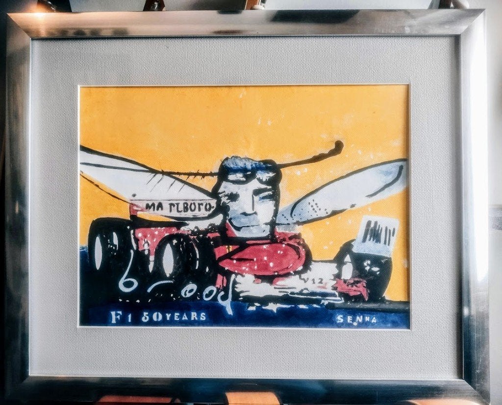 Herman Brood - Formule1 -Senna., Ophalen of Verzenden
