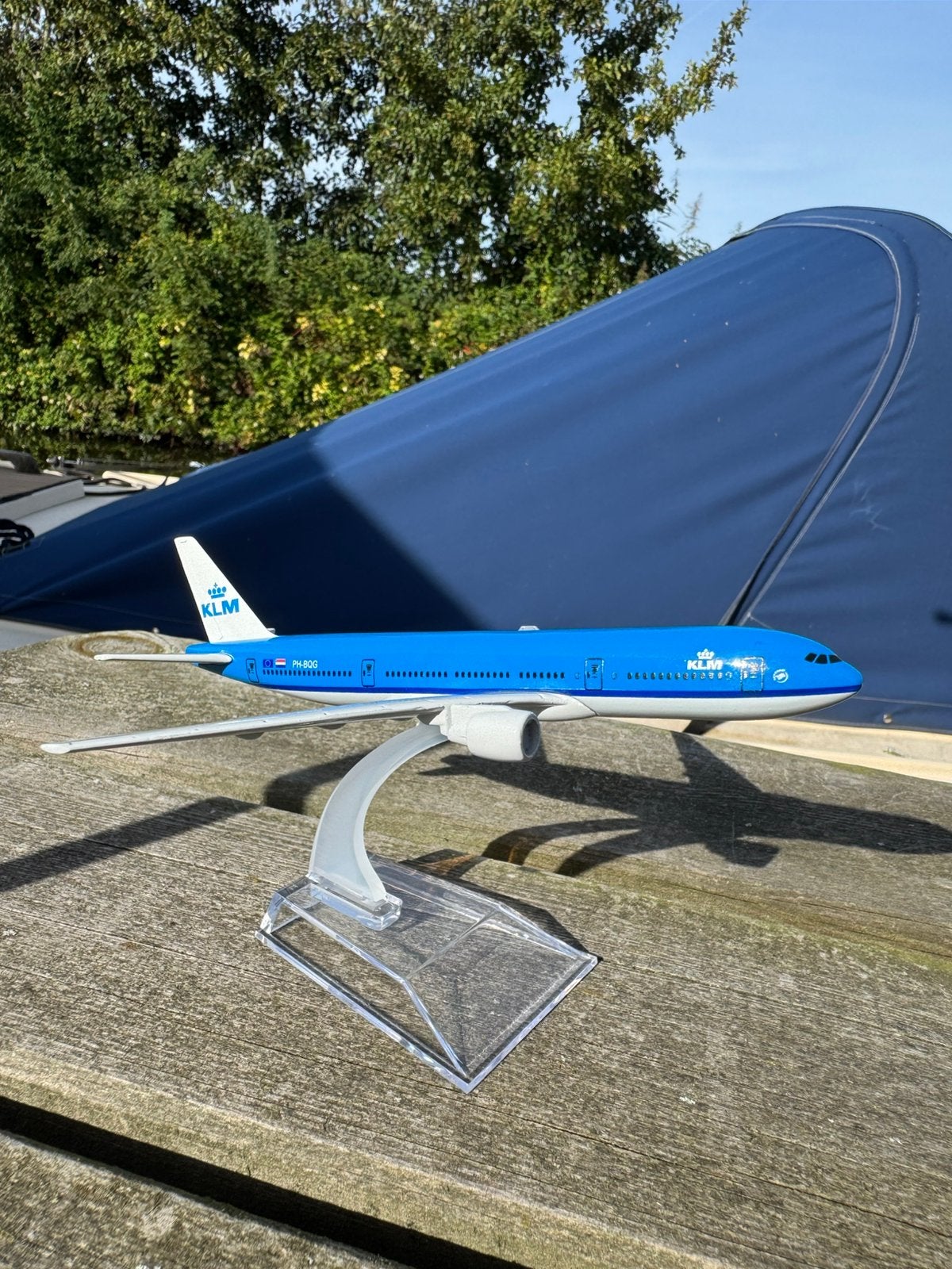 KLM Boeing 777 schaalmodel | Metaal | 1/400, Overige merken, 1:200 of kleiner, Ophalen of Verzenden, Zo goed als nieuw