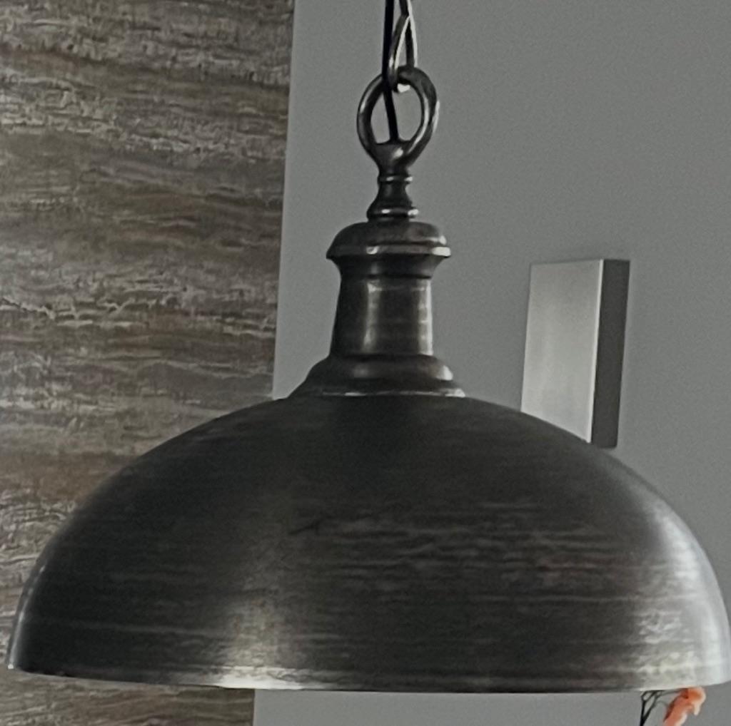 Hanglamp industriële verlichting, Huis en Inrichting, Lampen | Hanglampen, Ophalen, Industrie, Zo goed als nieuw, Metaal