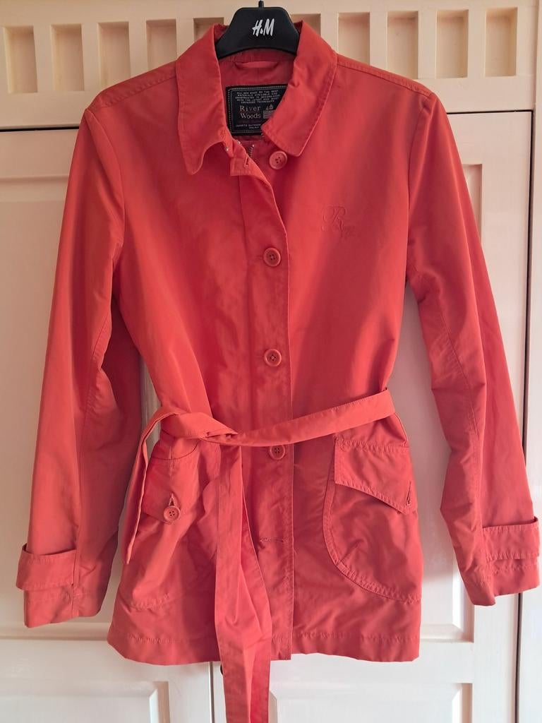 River Woods Oranje Jas Maat M (38), Kleding | Dames, Maat 38/40 (M), River Woods, Oranje, Ophalen of Verzenden