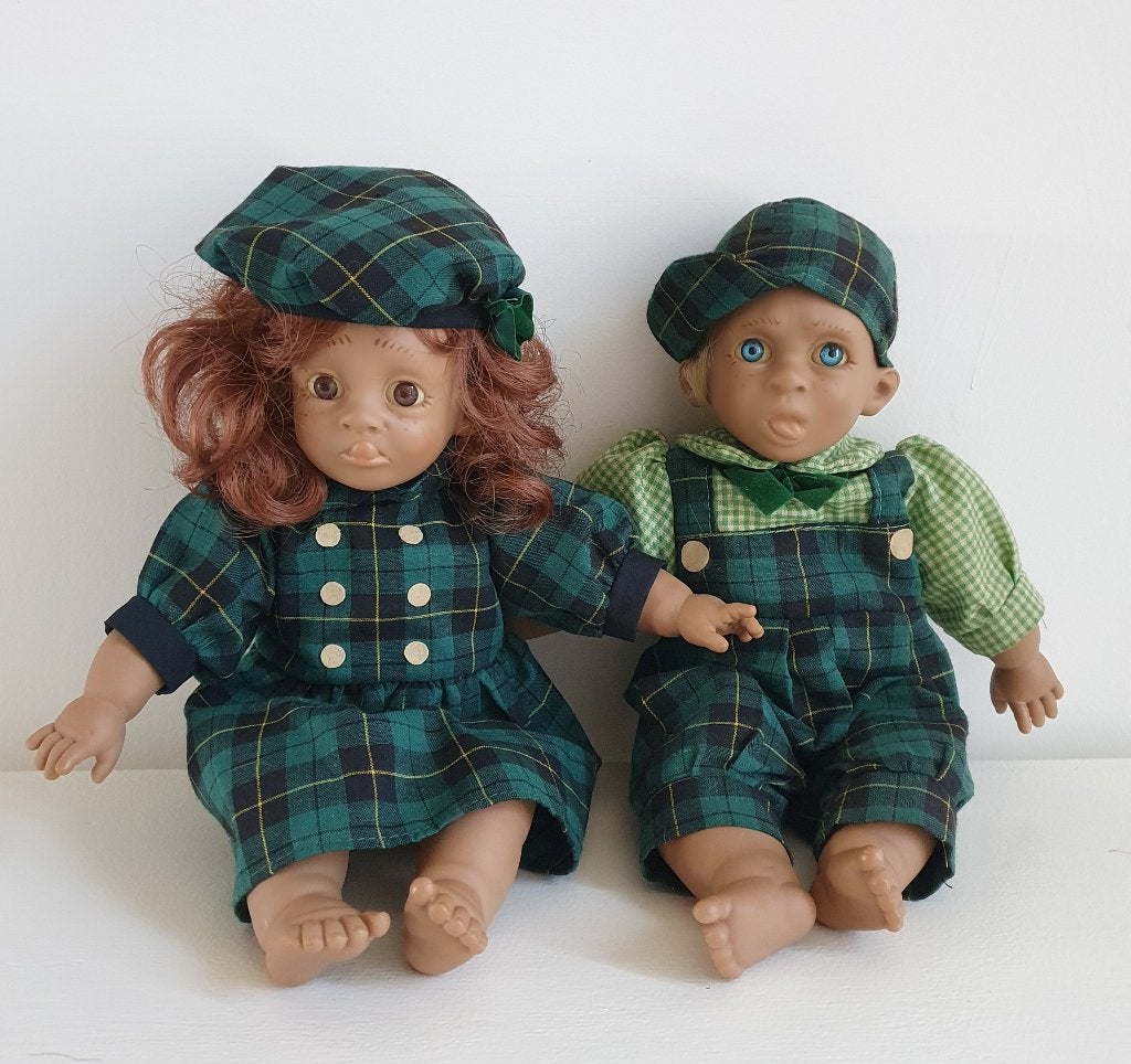 Vintage Simba Karakterpoppen Jaren 90 - Set van 2, Verzamelen, Poppen, Ophalen of Verzenden, Gebruikt, Pop
