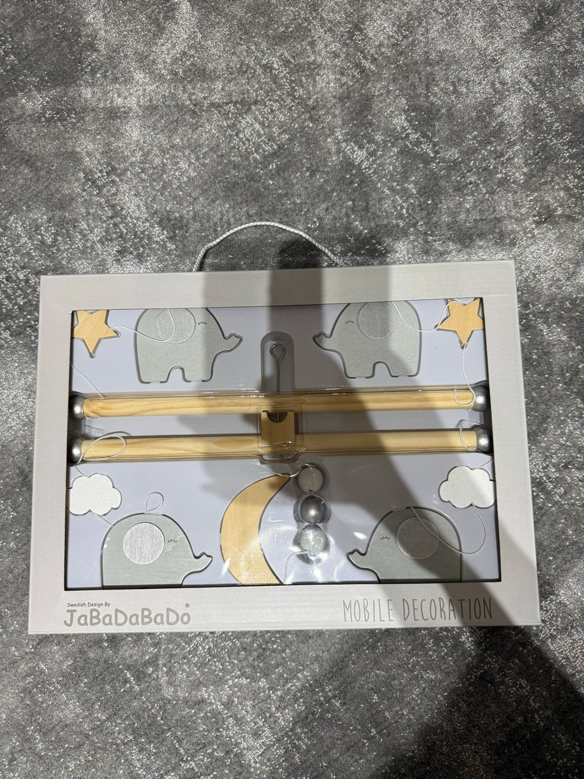 Jabadabado Mobiel Decoratie Babykamer Olifant Maan Ster, Overige merken, Nieuw, Ophalen of Verzenden, Ophangbaar